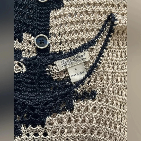 Lucky Brand | Asymmetrical Crochet Top - Picture 3 of 5